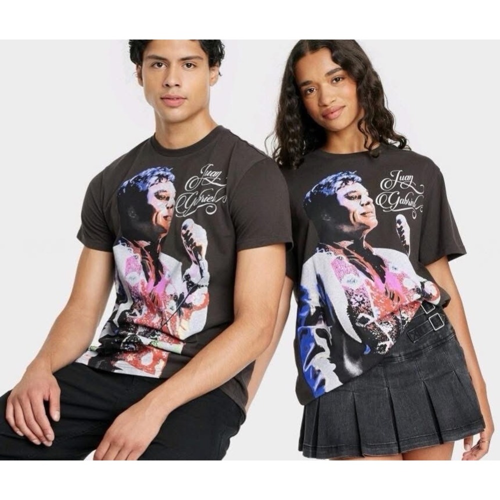 Latino Heritage Month Adult Short Sleeve Juan Gabriel Graphic T-Shirt - Small